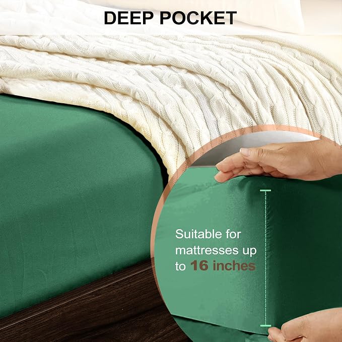 FreshCulture California King Fitted Sheet Only - Image 4
