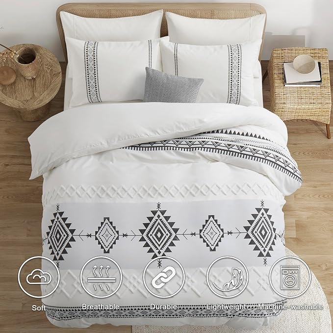 Oli Anderson Boho Duvet Cover Set King Size, Durable and Super Soft Duvet Covers - Image 6