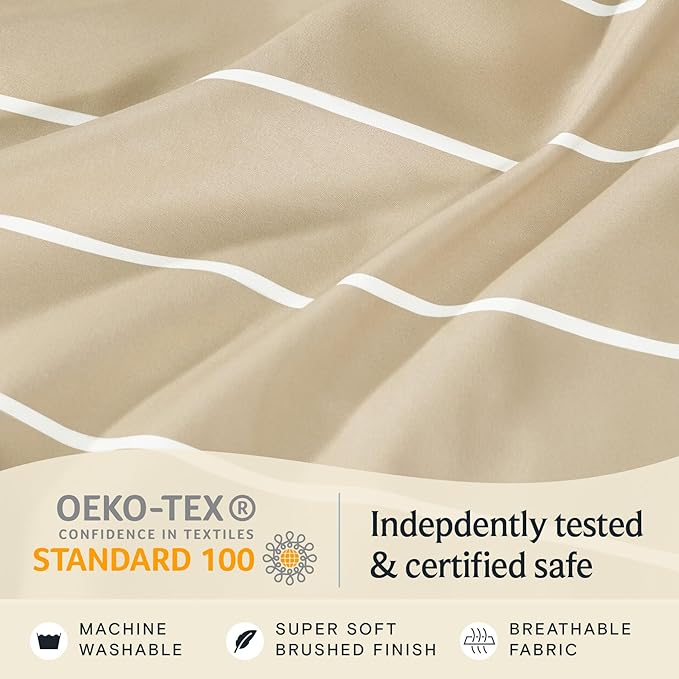 LuxClub 4 PC Full Size Sheet Set, Breathable Luxury Bed Sheets, Deep Pockets - Image 6