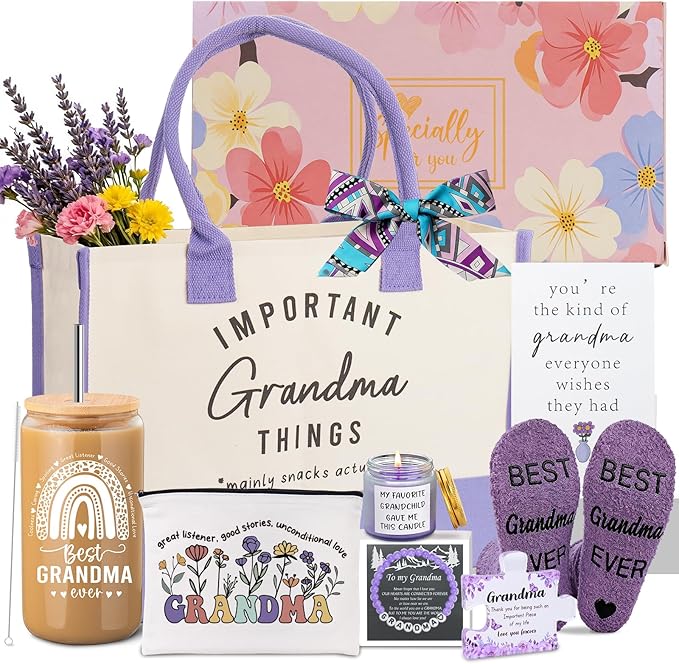 Grandma Gifts for Mothers Day, Mothers Day Grandma Gift Basket from by Ithmahco