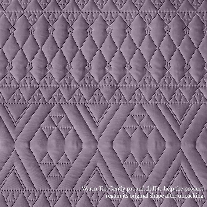akkialla Twin Quilt Set, Boho Geometric Pattern, Soft All-Season Bedding - Image 8