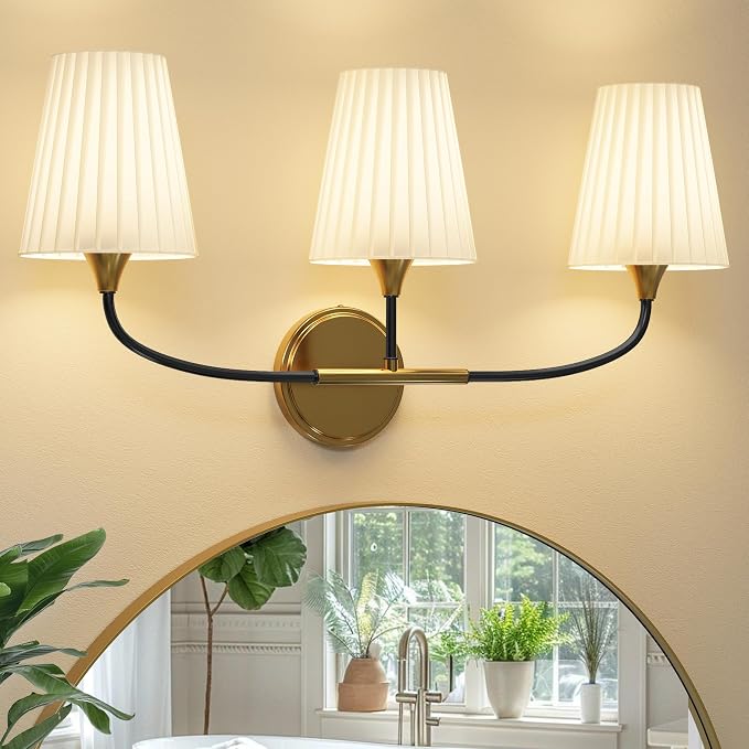 Bathroom Light Fixtures Over Mirror, 3 Light Vanity Light by Lanxithen