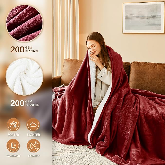 Homemate Electric Heated Blanket King - Image 3