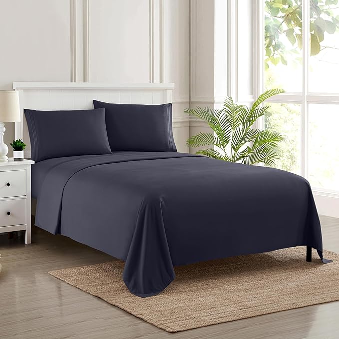 Twin Sheets - Breathable Luxury Sheets - 1800 Supreme Collection Extra Soft by SweetHomeCollection