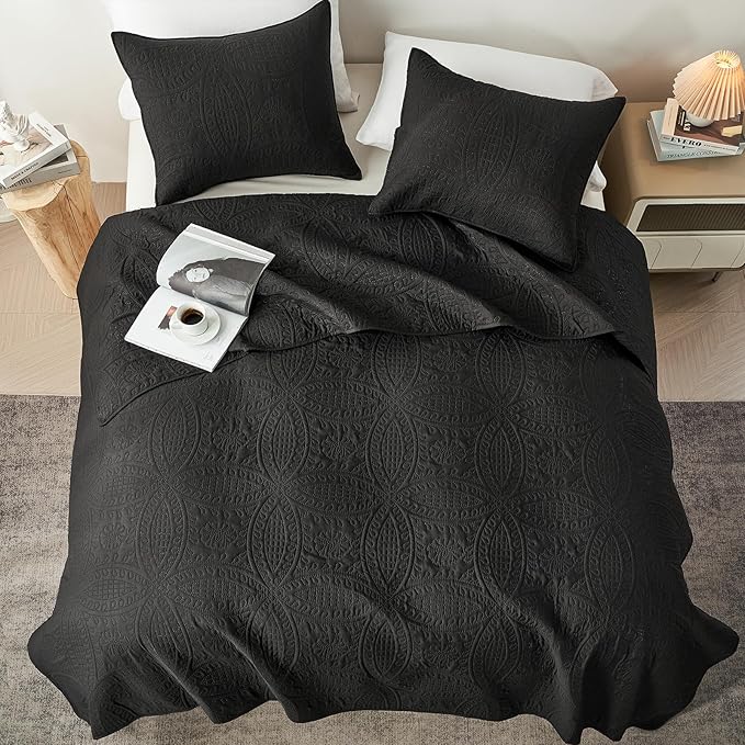 akkialla King Quilt Bedding Set, Lightweight Soft Bedspread Coverlet, Modern - Image 3