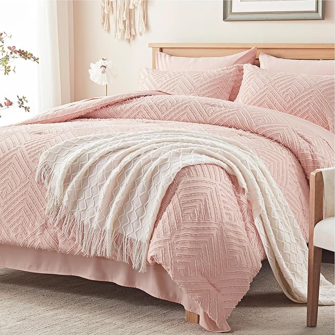 Zzlpp Queen Comforter Set 7 Pieces, All Season Boho Bedding Sets by ZZLPP