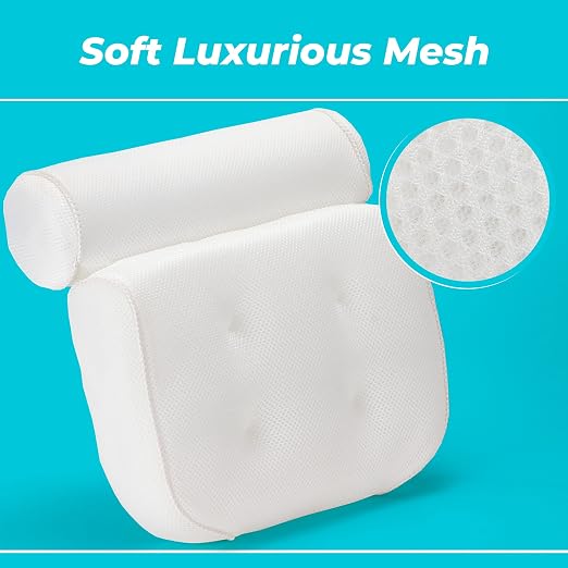BASIC CONCEPTS Bathtub Pillow for Neck and Back Support - Image 4