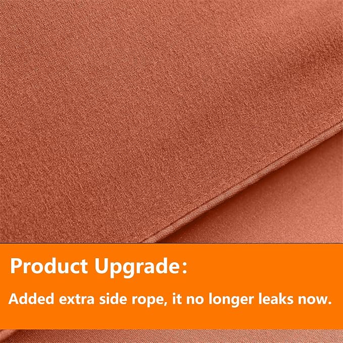 TAIMIT Burnt Orange Twin Size Comforter Set - Image 3