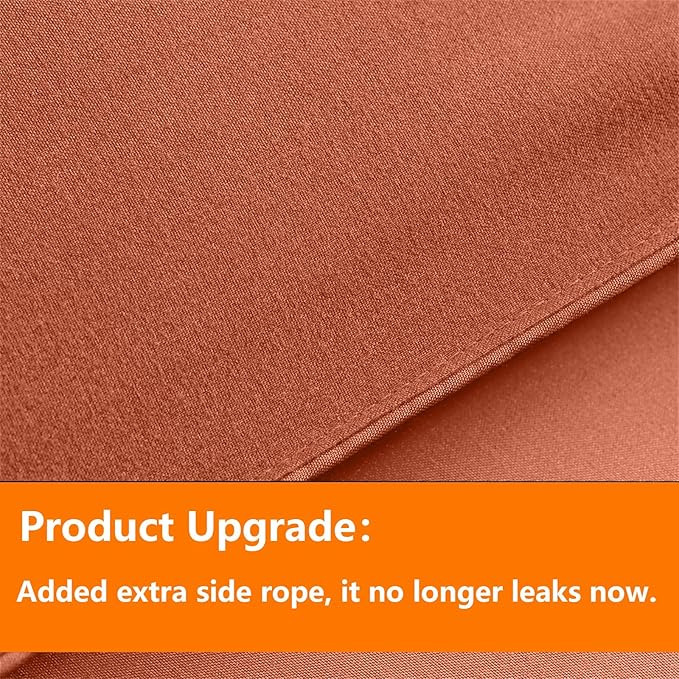 TAIMIT Burnt Orange Queen Size Comforter Set - Image 3