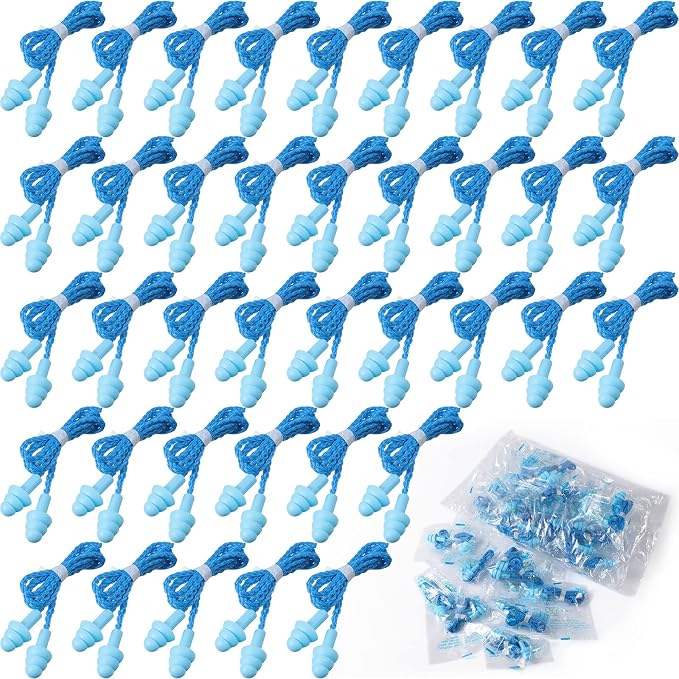 Tondiamo 200 Pairs Ear Plugs Reusable Silicone Earplugs by Tondiamo