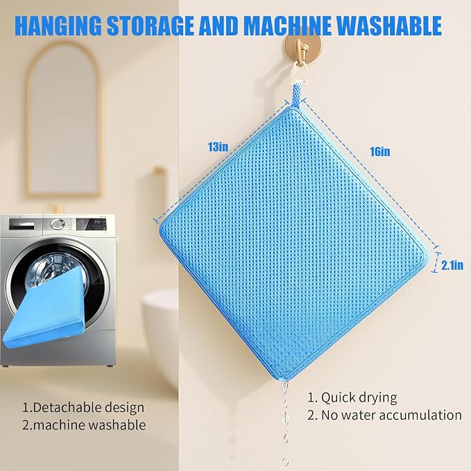 Shower Seat Cushion, Thickened Shower Chair Cushion 4D Air Fiber Material - Image 4