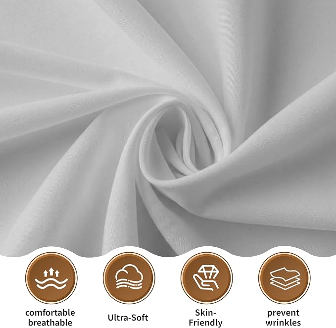 HBHLFZ Twin Flat Sheets Only 2 Pack - Image 5