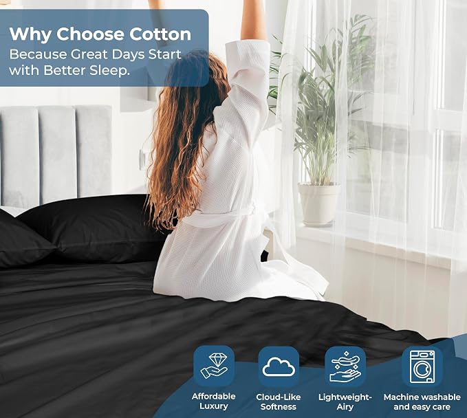 Royale Linens 100% Organic Cotton Queen Flat Sheet Only - Image 7