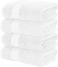 Modern Threads 4-Pack SpunLoft Bath Towel White 30x54 by ModernThreads