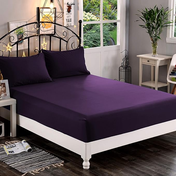 Elegant Comfort 1500 Premium Hotel Quality 1-Piece Fitted Sheet, Softest by ELEGANTCOMFORT