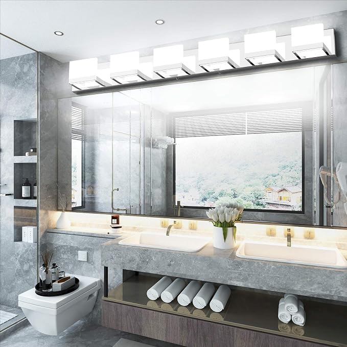 Tipace Modern 6 Lights LED Vanity Light - Image 2