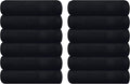 GLAMBURG Ultra Soft 12-Piece Washcloths Set 13x13-100% Ringspun Cotton by GLAMBURG