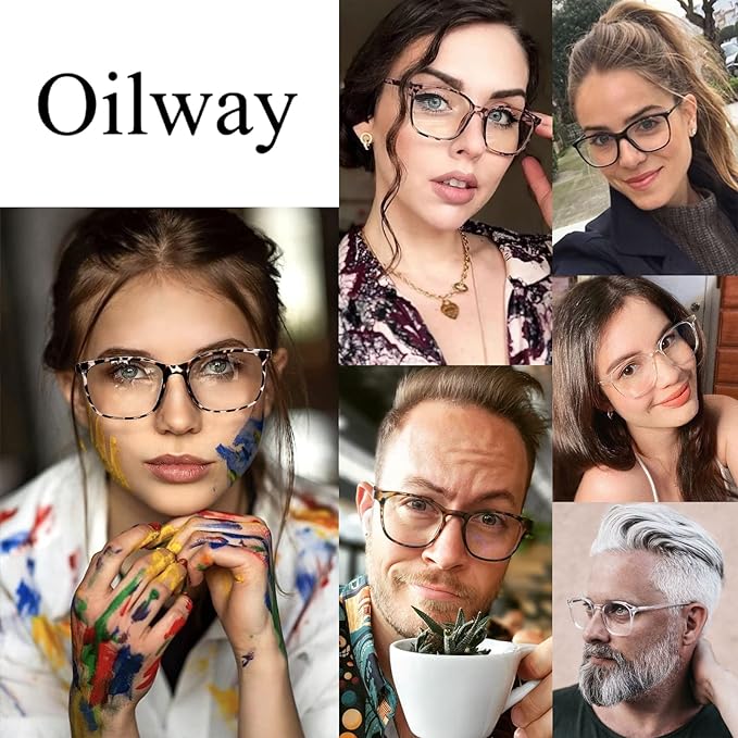 Oilway Blue-Light Blocking Glasses Computer Reading/Gaming/TV/Phones Glasses - Image 3