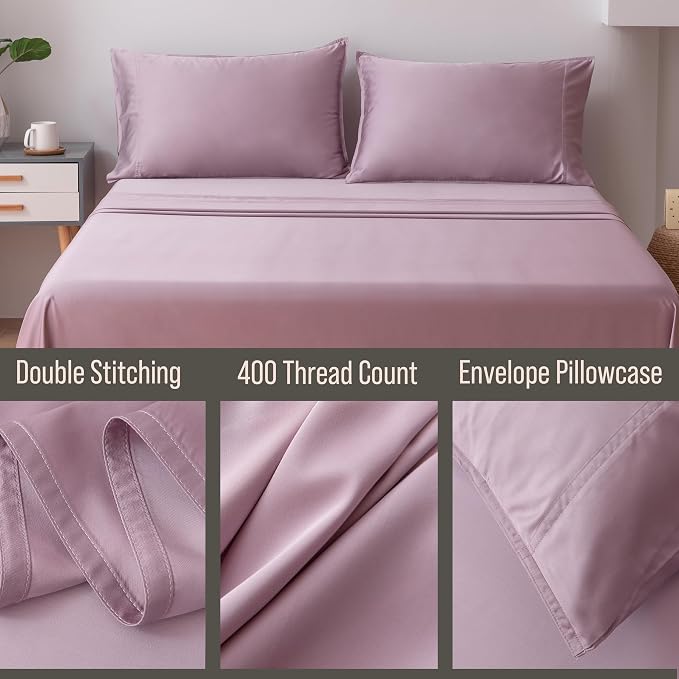 BELLA COTERIE | Luxury Bamboo VIscose Queen Size Pillowcase Set | 100% - Image 3