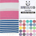 HAVLULAND Turkish Beach Towels, Oversized 40"x72" Turkish Bath Towel, Highly by Havluland