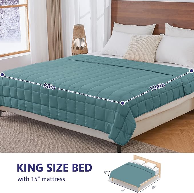 yescool Weighted Blanket for Adults Cooling Heavy Blanket for Sleeping Perfect - Image 2