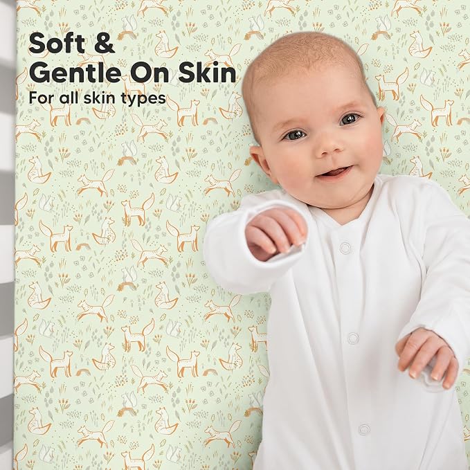 KeaBabies 2-Pack Organic Crib Sheets - Image 4