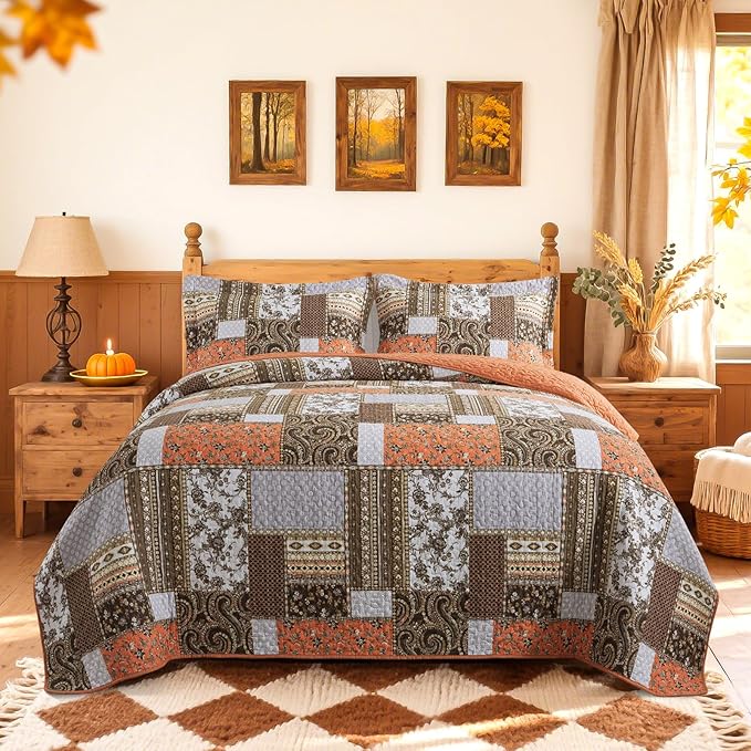 BEDIFANY Cotton California King Size Quilt by BEDIFANY