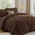 Sasttie Twin Comforter Set, 5-Piece Bed in a Bag, Pintuck Bedding Sets by SASTTIE