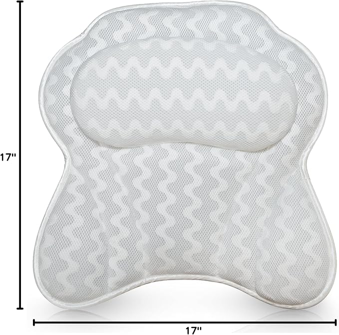 Bath Pillow Bathtub Pillow Back Neck Support Pillow, Spa Cushion - Image 9