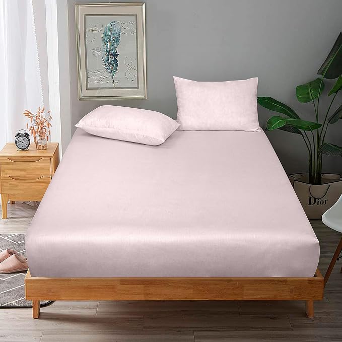 ROYALE LINENS 300 Thread Count 100% Long Staple Combed Cotton Fitted Sheet Full - Image 9