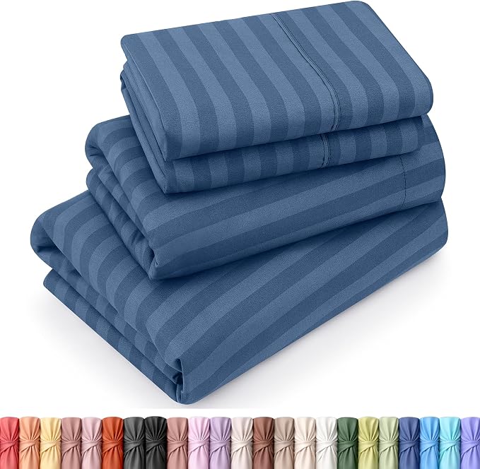 Utopia Bedding Queen Sheet Set, Soft Microfiber 4 Piece Bed Sheets by UTOPIABEDDING