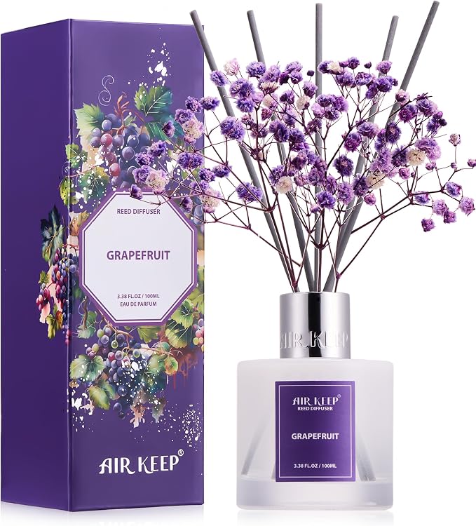 Airkeep Reed Diffuser Set, 3.38 fl oz by Airkeep