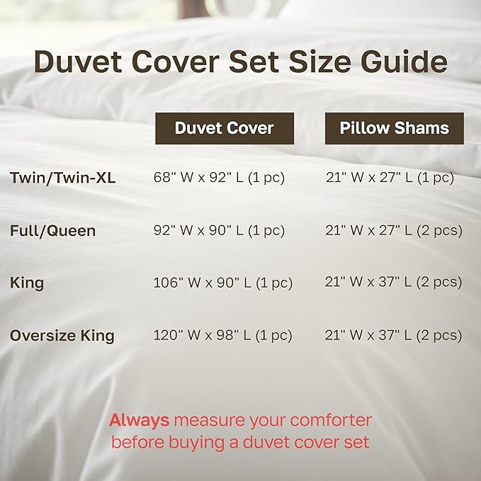 California Design Den Stripe Duvet Cover Queen Size, 400 Thread Count Sateen - Image 7