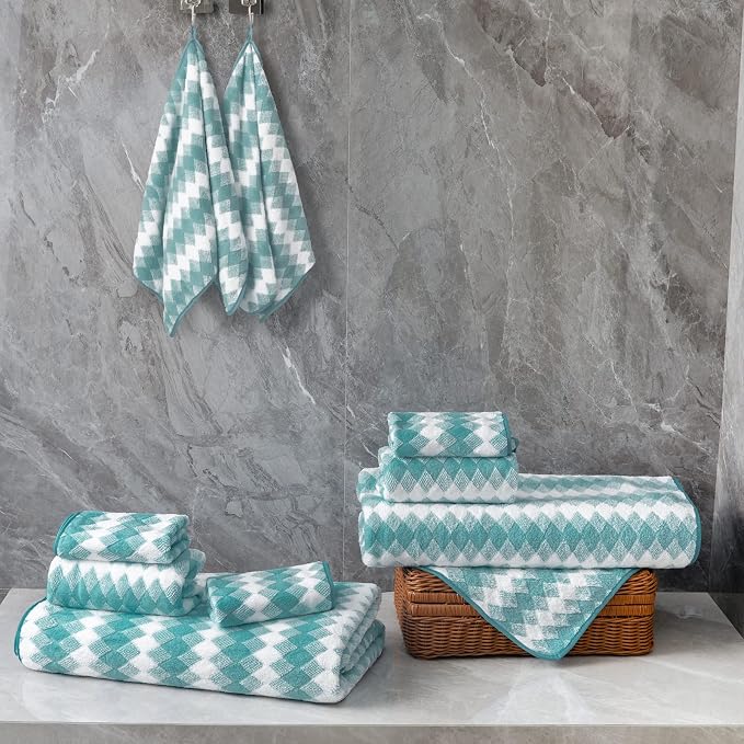 Hand Towels Set 2 Pack-16“x31” Ultra Soft Microfibers Bathroom Towel Set Highly - Image 6