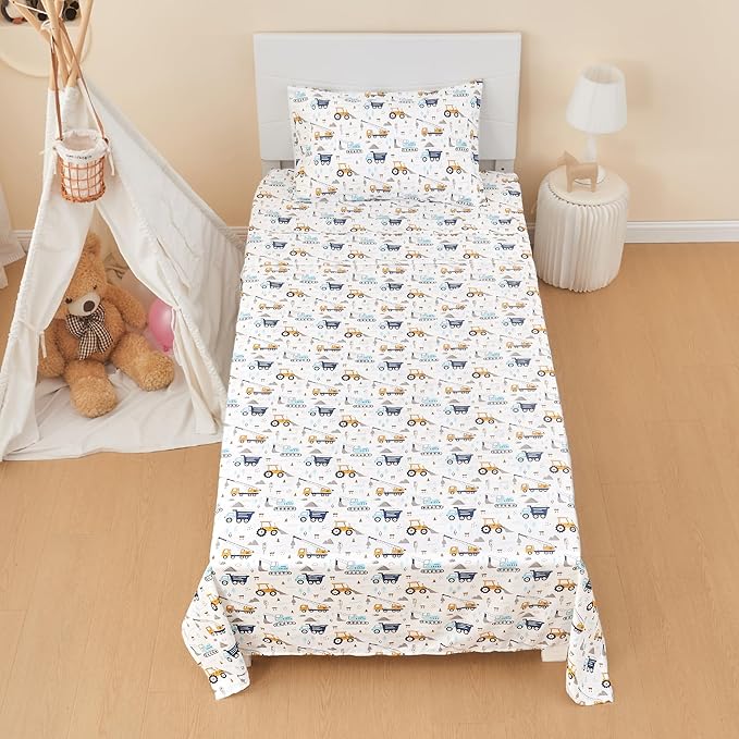 lasoftan Kids Sheet Set Twin Size 3 Pcs, Boys Sheet Set - Image 7
