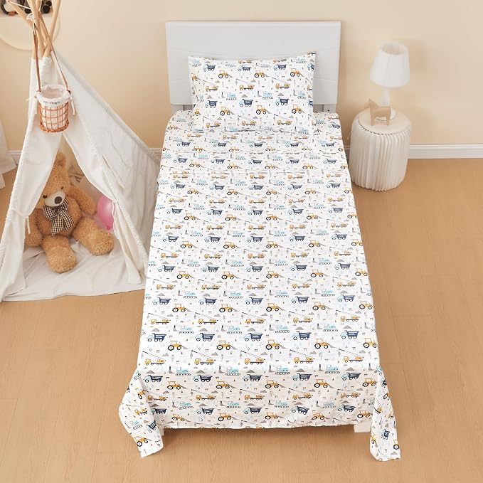 lasoftan Kids Sheet Set Full Size, Boys Full Sheet Set - Image 5