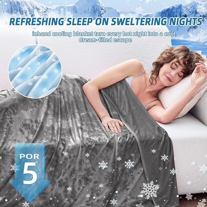 inhand Cooling Throw Blanket, Cooling Blankets - Image 3