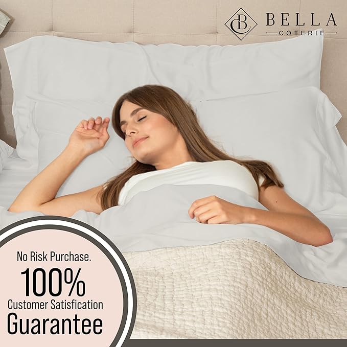 Bella Coterie | Luxury Bamboo Viscose King Size Pillowcase Set | 100% - Image 5