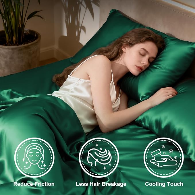 Love's cabin Twin XL Satin Sheet Sets - Image 3