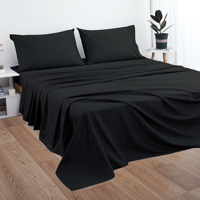Cotton Cal King Flat Sheet Only, 600 Thread Count 100% Egyptian Cotton Top - Image 7