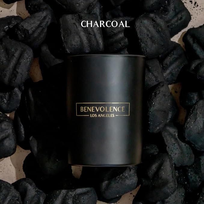 Benevolence LA Charcoal Scented Candle | Soy Christmas Candles - Image 3