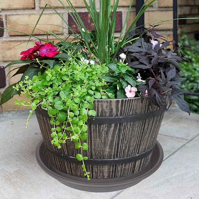 2 Pack of 26 inch Plant Saucer, Large Plant Tray, Heavy Sturdy Plant Drainage - Image 3