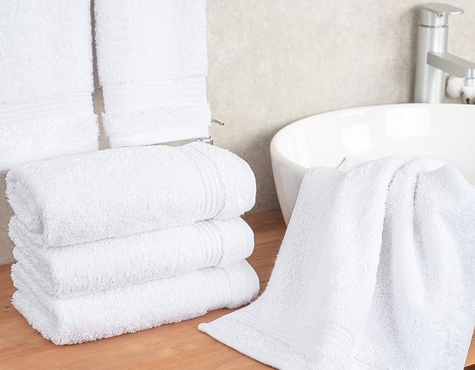Cotton Paradise Hand Towels for Bathroom, 100% Cotton Turkish 4 Piece Hand - Image 2
