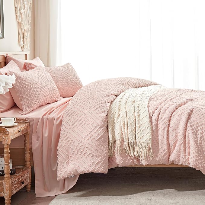 Zzlpp Queen Comforter Set 7 Pieces, All Season Boho Bedding Sets - Image 3