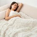 Wemore Weighted Blanket for Adults Twin Size 15 lbs, Dual Sided Soft Fuzzy by WemoreDirect
