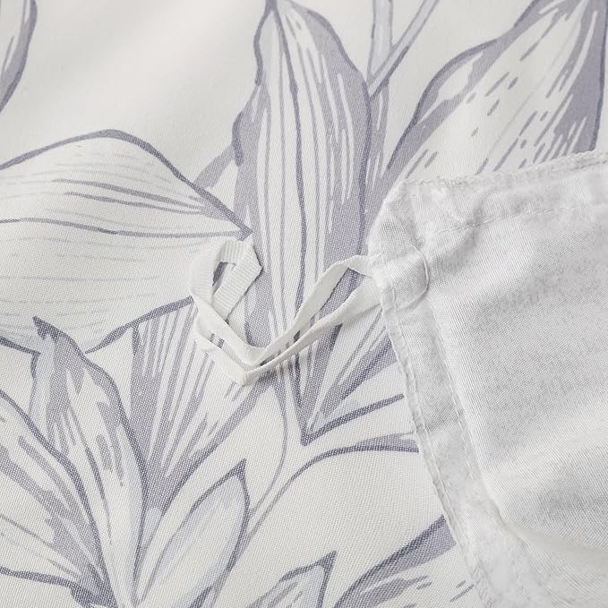 OAITE Duvet Cover Twin Size, Reversible Shallow Bottom Printing White Duvet - Image 6