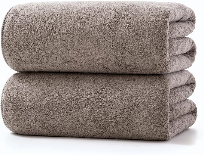 Lumimi Towels 2 Piece Soft Microfiber Bath Towel Set Salon Gym Yoga Travel by Lumimi