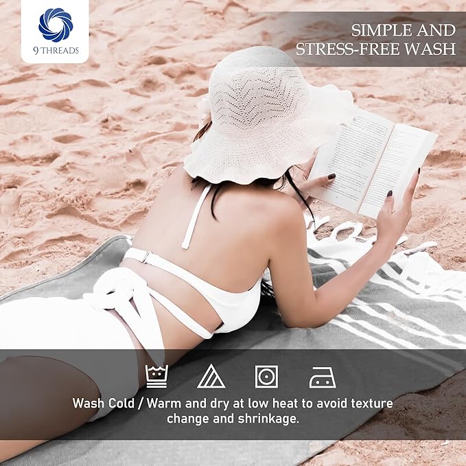 Cotton Turkish Beach Towel - Image 3
