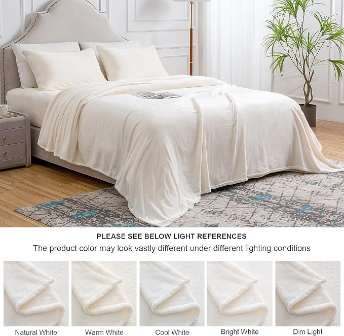 BEDELITE Flannel Sheets Queen Size White - Image 7