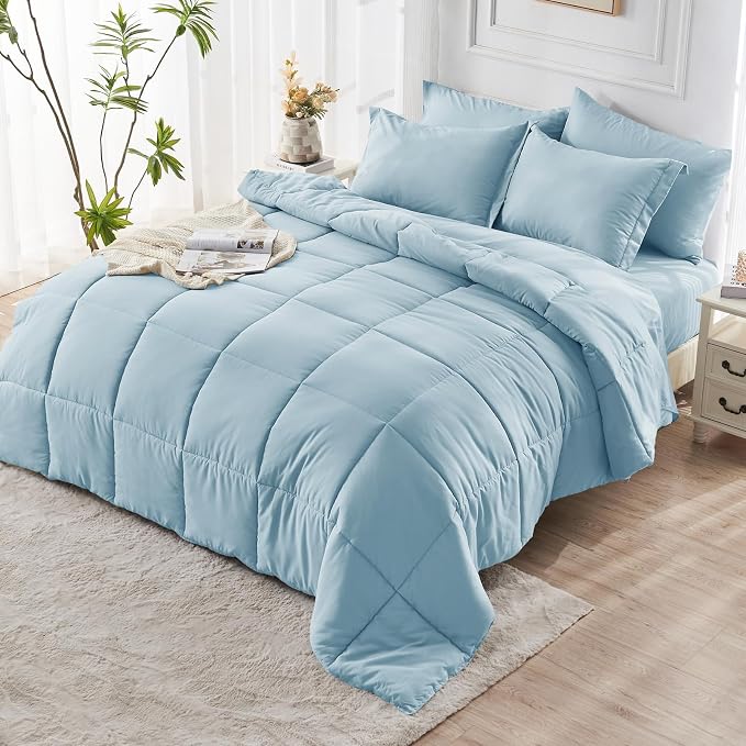 JOLLYVOGUE California King Comforter Set, Ultra-Soft Bed in a Bag Cal King Size - Image 8